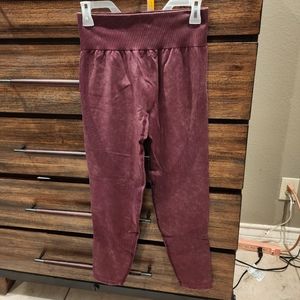 Pink Seamless Leggings size Large